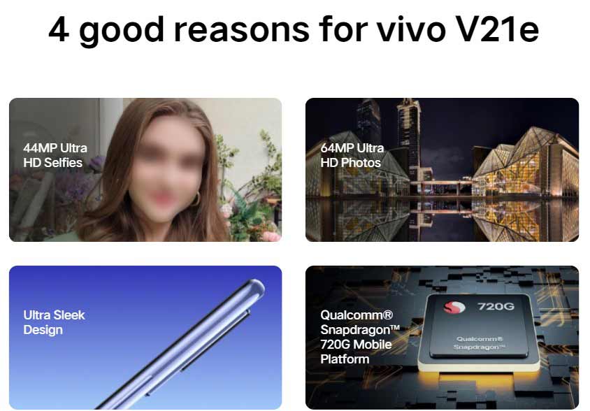 أبرز مواصفات فيفو V21e
